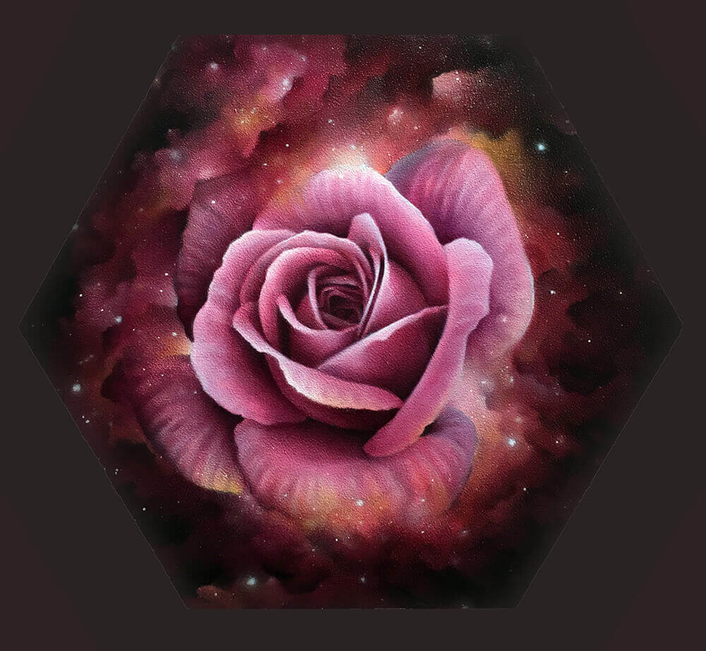 "Galaxy Rose Morph" - James Hall Creative